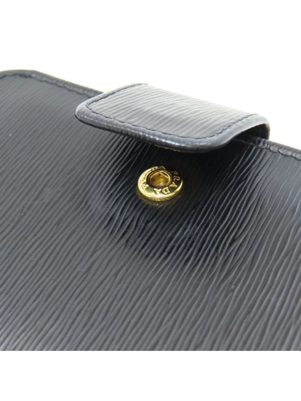 Prada Logo Bifold Wallet with Coin Pocket Saffiano
